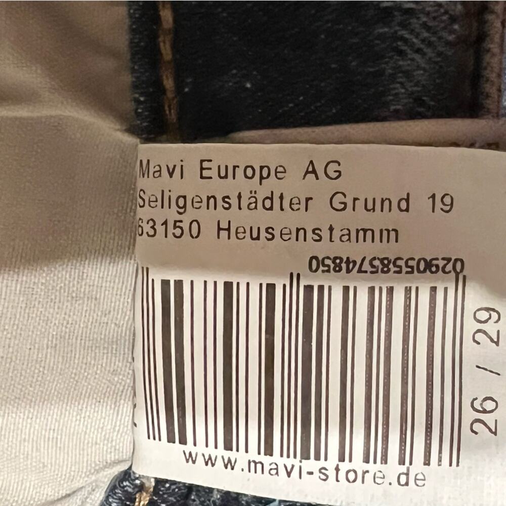 Mavi Barcelona High Rise Loose Straight Blue Jeans Women Size 26 - Picture 12 of 15